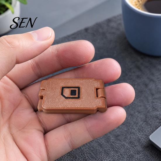 Small Gadget Organizer SIM Card Holder Case, 3D Printed Portable Storage Box Sim with Eject Pin Slot, Memory for Travel, Phone Accessories Travel