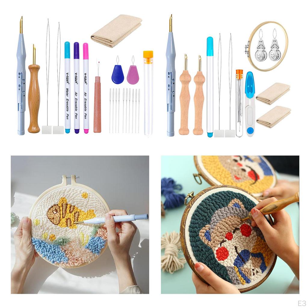 Broderie au poinçon créative pour loisirs créatifs DIY