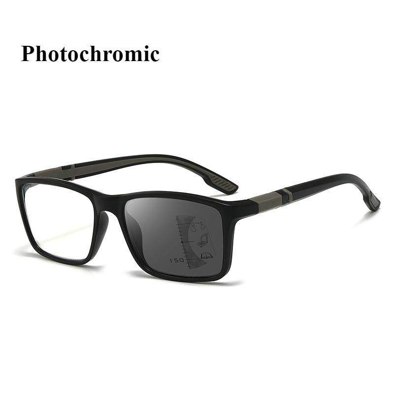 Color Shift Multi Focus Reading Glasses Sports Anti Slip Old Glasses Anti Blue Light Eye Protection Bifocals Premium