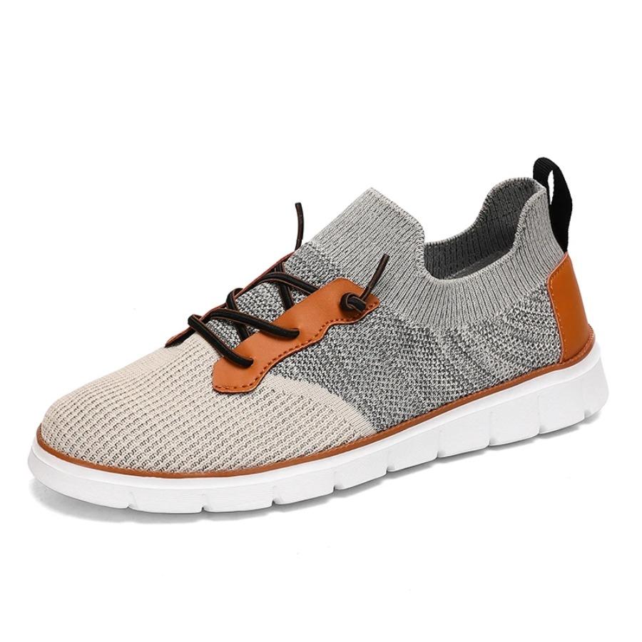 

2025 Men Casual Sports Shoes Anti Slip Wear-Resistant Breathable Cushioning Color Blocking Design Versatile Casual Sports Shoes 46 чорний