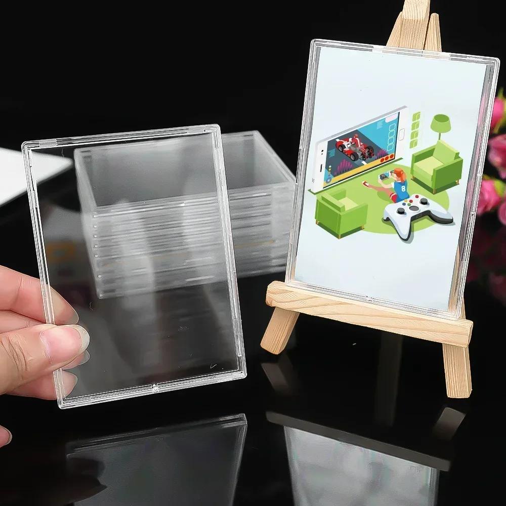 Transparent Kpop Idol Photocard Sleeve Frame Anti-scratch PS DIY Gaming Trading Card HD Collect Holder Display