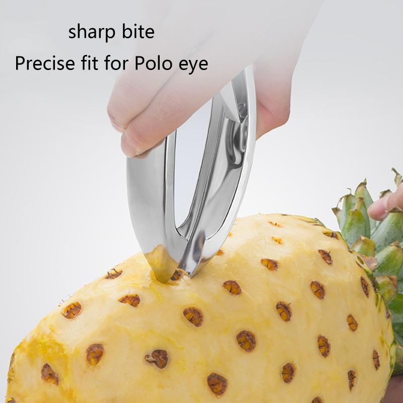 Pineapple Peeler Remover Fruit Slicer Eye Cutter Kitchen Tools Stainless Steel Pineapple Eye Remover Pineapple Clip