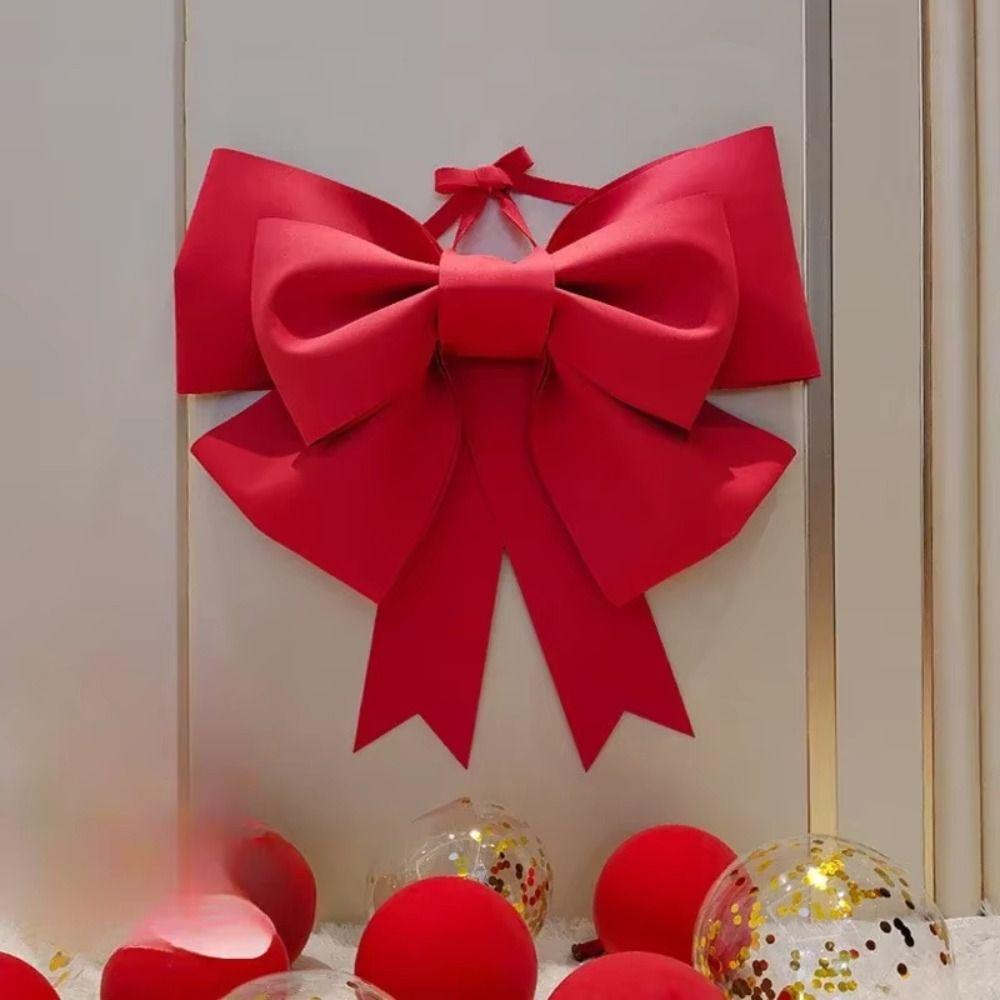 Eva Material Big Bow Large Size Diy Material Wall Decoration Festivity Design Reusable Outdoor Decoration Christmas Tree