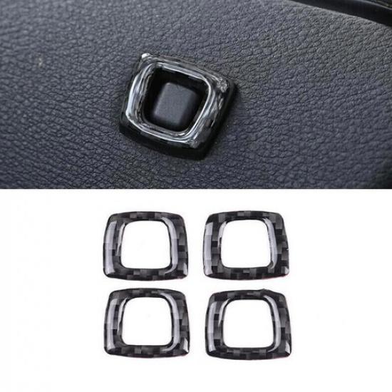 Down Ring Frame Inner Door Bolt Lock 2006-2010 Real Carbon Fiber For BMW X3 E83