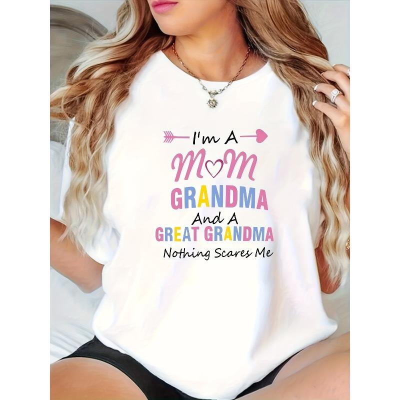 Damen Übergröße Buchstabe Herz Druck T-Shirt Euro-Amerikanischer Stil Rundhals Kurzarm Frühling Sommer Herbst Lässiges Oberteil