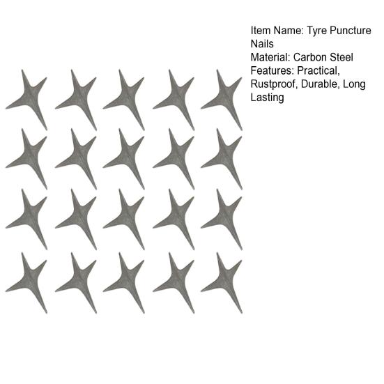 20 Adet Lastik Lastik Delinme Yuvarlak Çivi Sivri Uçları Paslanmaz Korozyona Dayanıklı Hırsızlık Önleyici Güvenlik Araba Araç Oto Delinme Çivi Aksesuarları