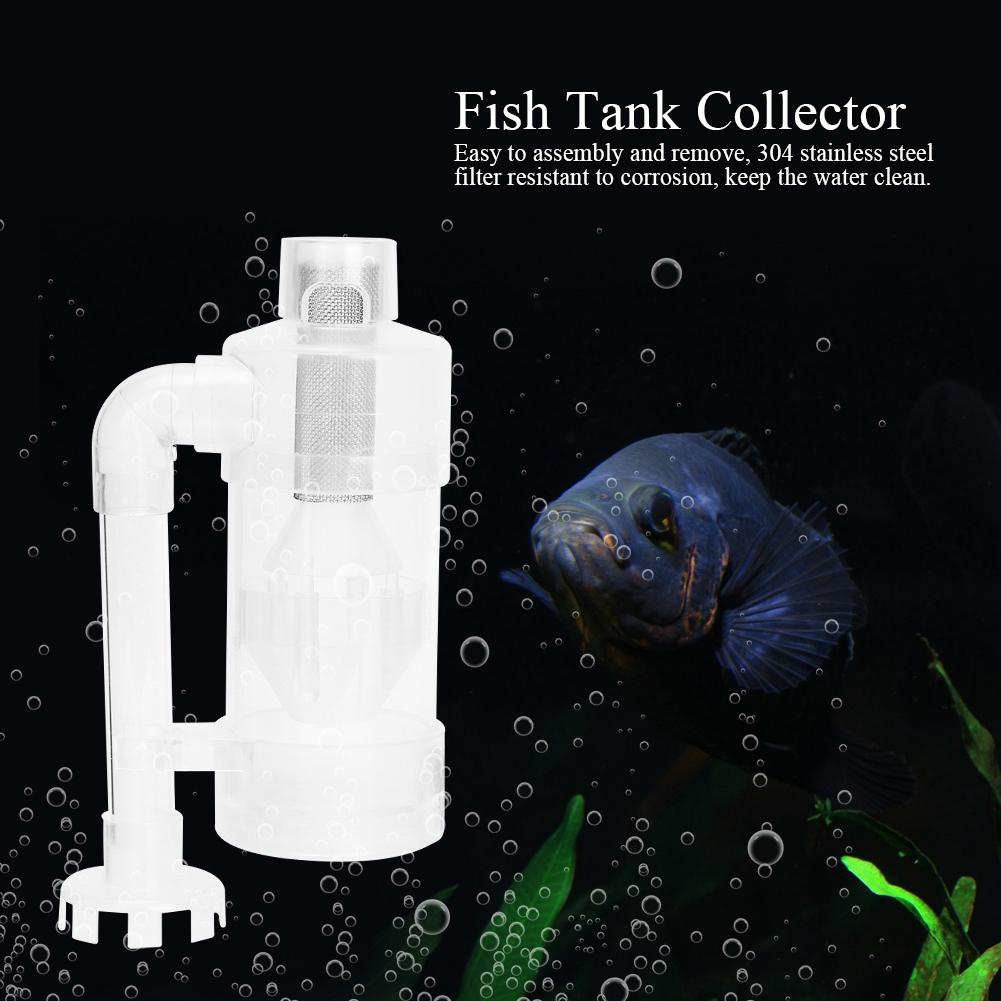 Transparent  Aquarium Protein Fish Tank Collector Waste Filter  Ornamental Fish Feeding Box