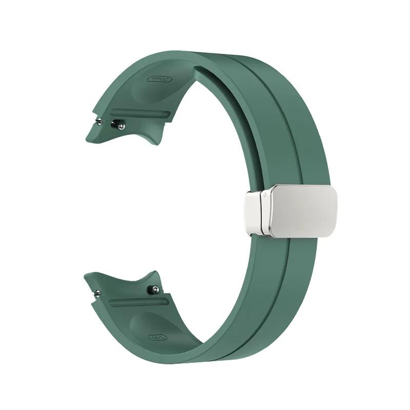 No Gap Silicone strap For Samsung Galaxy watch 7/6/5/4 40 44mm 5 Pro 45 Original Magnetic bracelet band For Watch 4 Classic belt