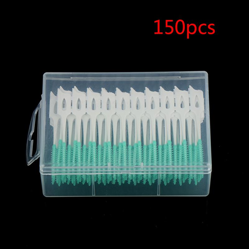 30/40/50/150pcs Push-Pull Interdental Brush Gum Interdental Tooth Brush Orthodontic Wire Brush Toothbrush Oral Care Toothpick