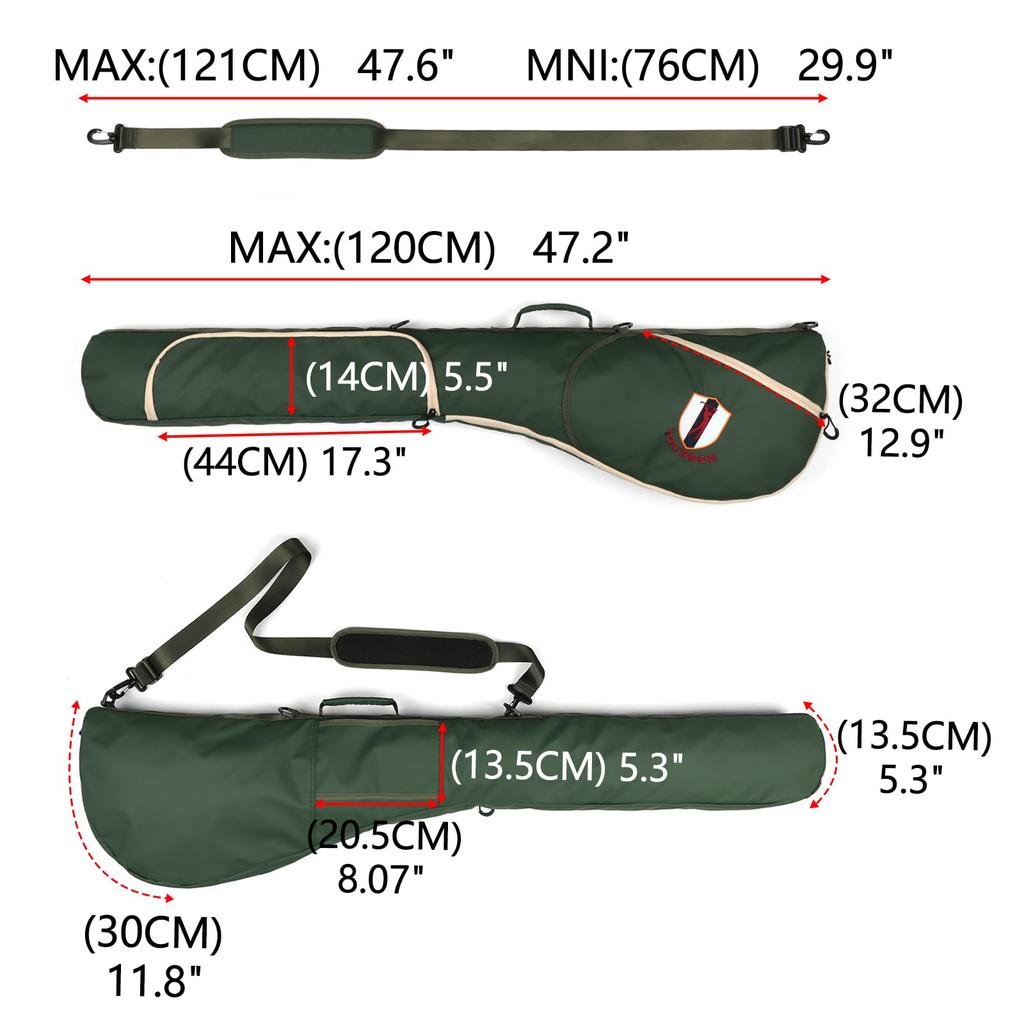TOURBON Golf Sunday Golf Club Holder Driving Mini Unisex Bag, Carry, Case, Range, Course, Practice, Lightweight, Travel,