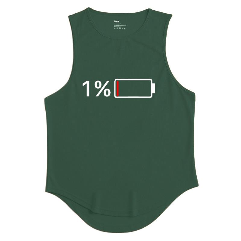 

Чоловіча літня швидковисихаюча спортивна сорочка Вуличні футболки без рукавів для чоловіків Майки для тренувань Фітнес Майки Спортивний жилетний одяг 3XL темно-зелений колір