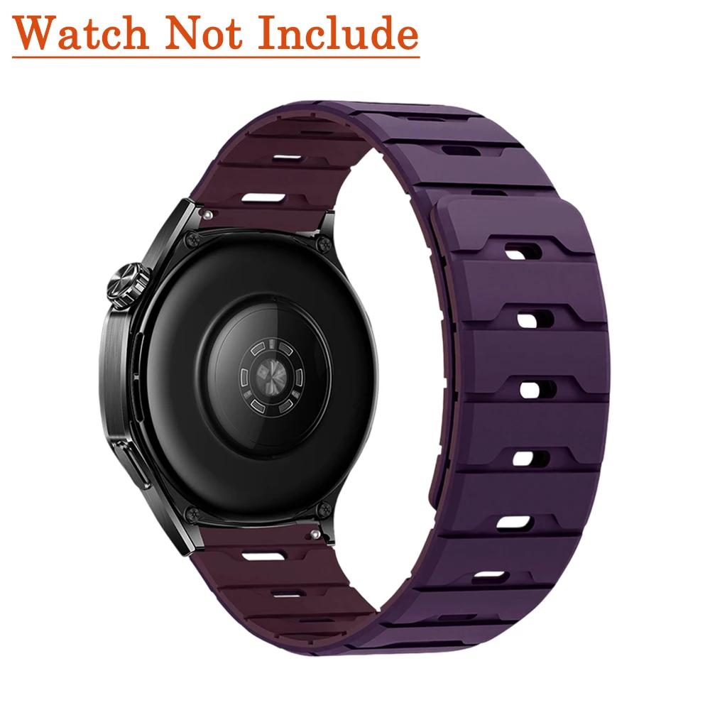18mm 20mm 22mm Silicone Strap for Huawei Watch GT5/4 6pro For Garmin Forerunner Magnetic Band for Samsung Galaxy Watch 7 6 5 4
