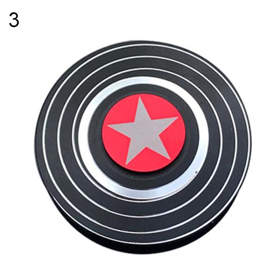 Rund Captain America Spideman Alloy Fingerspiss Gyro Hand Spinner Anti-stress leketøy