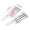 Soft Summer Autumn Double-sided Color Cards 24 Circular Blocks Professional Color Palette for Wedding Stylist Bridal Makeup Matching