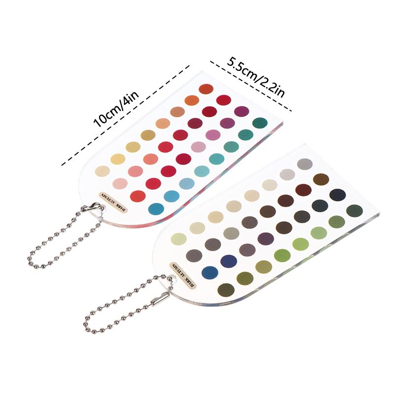 Soft Summer Autumn Double-sided Color Cards 24 Circular Blocks Professional Color Palette for Wedding Stylist Bridal Makeup Matching