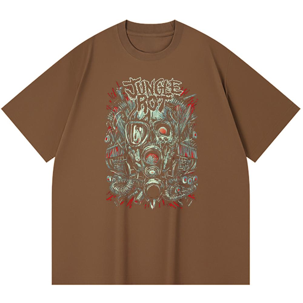 T-shirt Heavy Metal 100% Cotone 230 Gsm Stampa Band Rock Musica Popolare Unisex T-shirt Pesante in Cotone