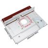 Set of 4 Router Table Insert Plate Aluminum Alloy Wood Milling Flip Board Trimming Machine Engraving Auxiliary Tool
