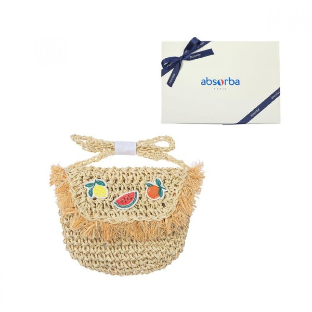 Absorba Roshe Straw Bag Beige  A1332502 beige/free