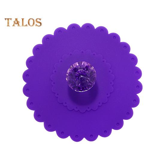 

Крышка чашки пищевого класса герметичная антипригарная изысканная универсальная крышка кружки для горячих напитков для офиса фиолетовый