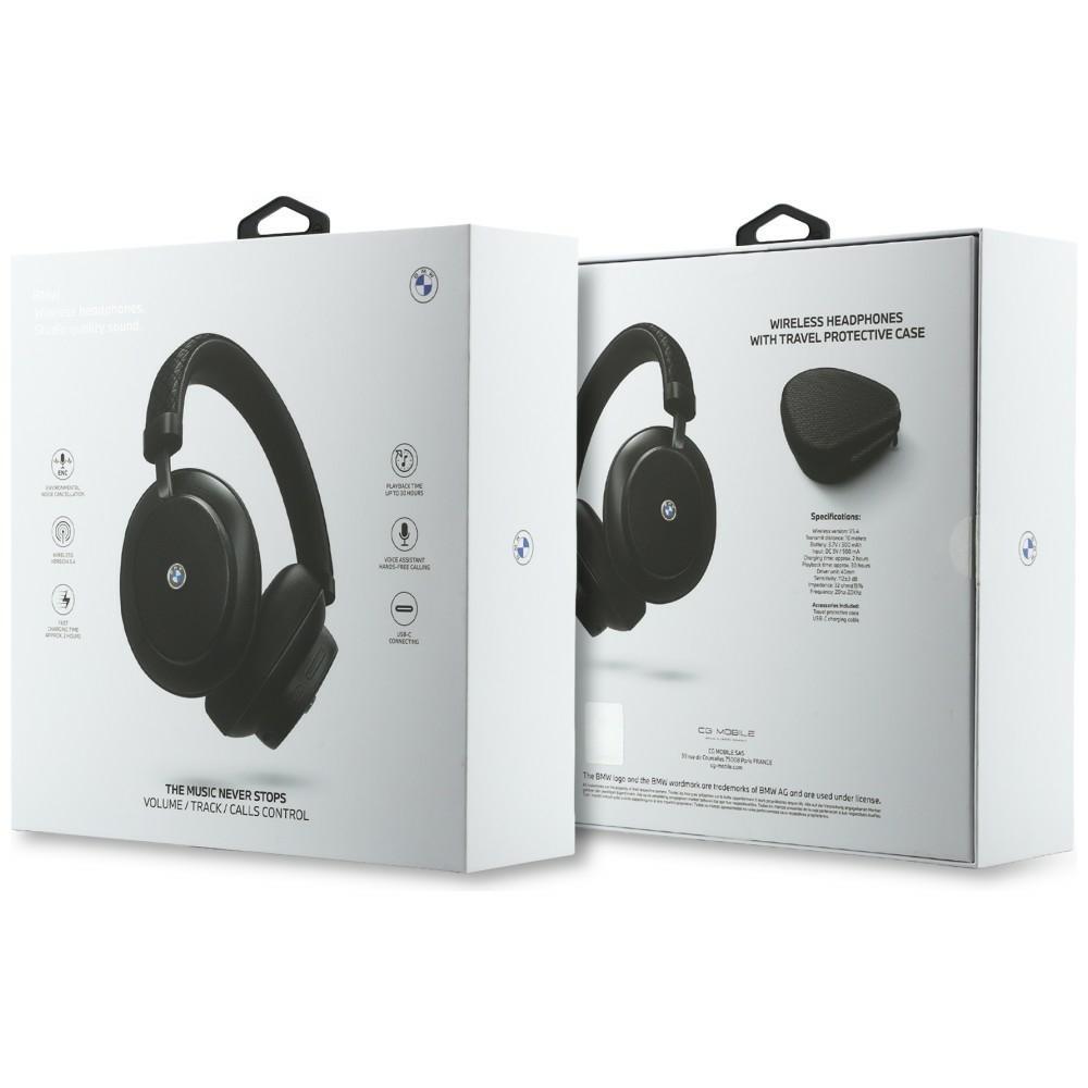BMW Metal Logo MK Bluetooth ENC Over-Ear Headphones Black