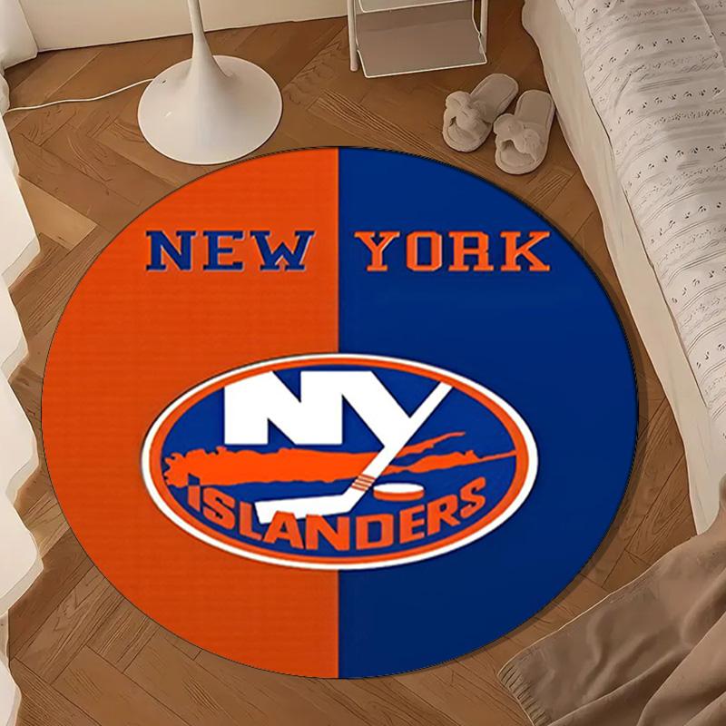 Inselbewohner Hockey Stolz Runder Teppich für Wohnzimmer, Schlafzimmer, Spielzimmer, Stuhlteppich, Teppich, Kreis Teppich, Große Größe Dekor Fan Weihnachtsgeschenk