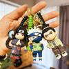10cm Anime Naruto Uchiha Sasuke Hatake Kakashi Cartoon Model Doll Keychain Pendant Bag Accessories Portable Ornament Gift