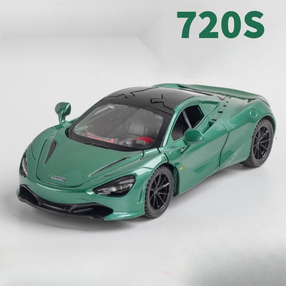 1:32 Scale McLaren 720S Alloy Sports Car Model Diecast Toy Vehicles Metal Simulation Sound Light Model Collection Children Gifts
