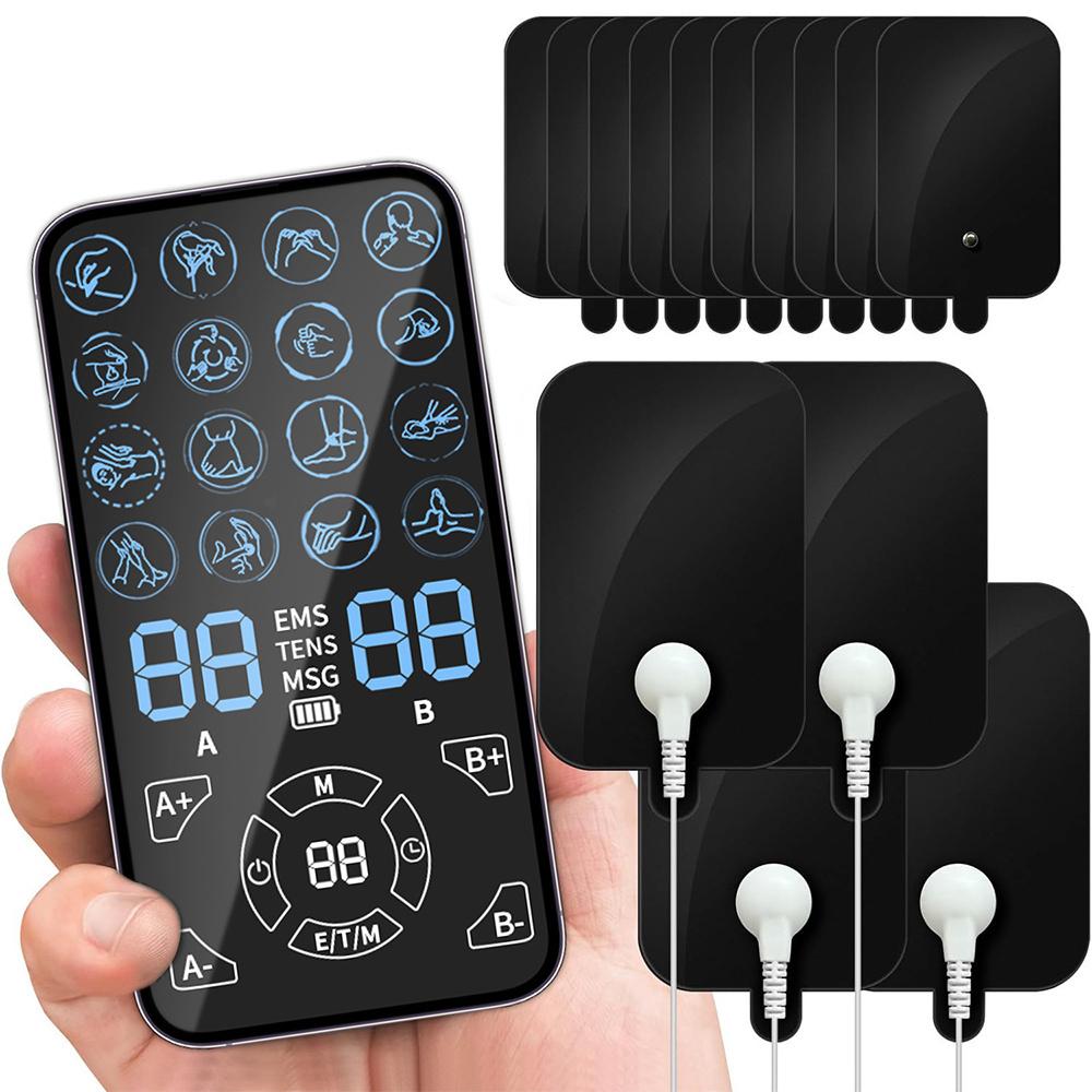 16 Tens Electric EMS Acupuncture Body Massage,Tens Muscle Stimulator Therapy Slimming Machine Electro Stimulator Digital Therapy