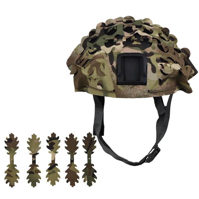 Elmetto Tattico con Copertura Multicam a Taglio Fogliare (2 pacchi)