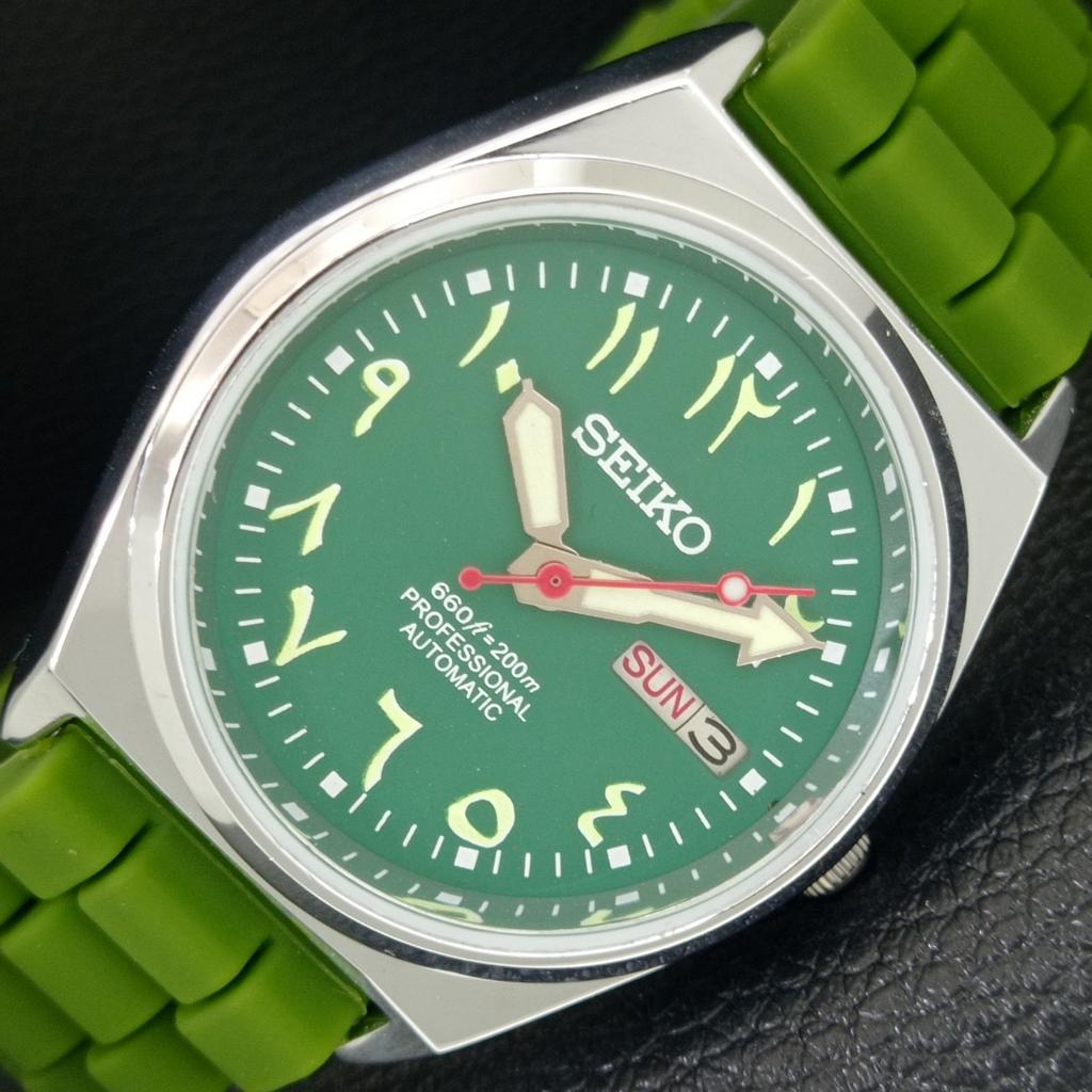 

ВИНТАЖНЫЕ ОТРЕМОНТИРОВАННЫЕ МУЖСКИЕ АВТОМАТИЧЕСКИЕ ЧАСЫ SEIKO 6309A ЯПОНИЯ ЗЕЛЕНЫЙ ЦИФЕРБЛАТ a442708-1