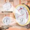 Sauna Thermometer Fahrenheit Stainless Steel 2 In 1 Hygrometer Thermometer Accurate Waterproof Round Steam Room Thermometer