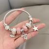 Y2K Millennium Beaded Bracelet: Sweet & Cool, Colorful Korean Style, Girlish Heart Design, Hot Girl Fashion.