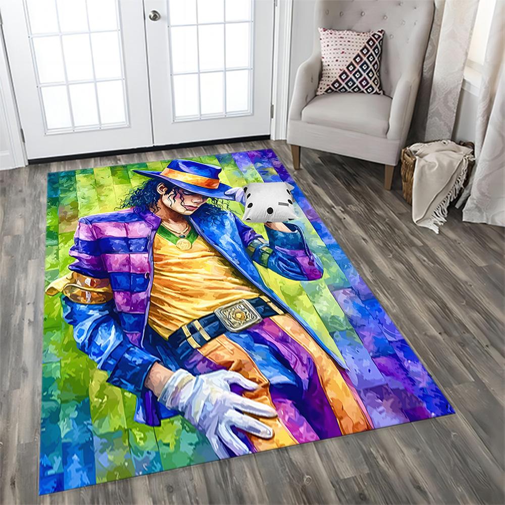 Michael Jackson Dance Icon Rug for Living Rooms, Bedrooms, Home Décor, and As Gifts.