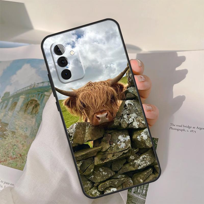 Highland Cow Animal Case For Samsung Galaxy A55 A35 A15 A32 A12 A22 A52 A06 A54 A34 A14 A56 A36 A26 A16 A13 A53