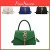 Trendy Elegant Faux Leather Tassel Handheld Small Square Bag For Women In Various Colors