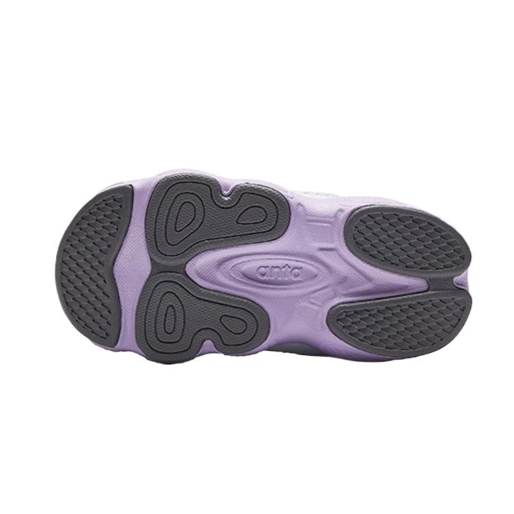 Anta Kids Synthetic Leather Plush Comfortable Casual Sports Non-Slip Warm Low-Top Walking Shoes Baby Shoes 322440070N-2