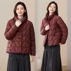 Women's Short Collar Cotton Jacket 2025 New Style Fashion Cotton Coat with Chinese Traditional Design Thick Outerwear