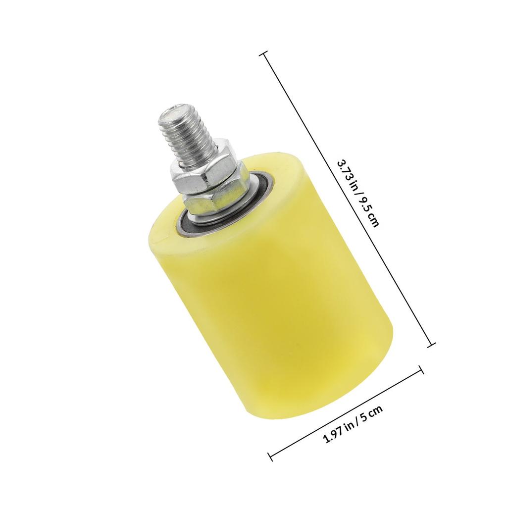 4Pcs Nylon Slide Gate Roller with Stable Bolt Fixation Low Noise Smooth Rolling for Yard Gate Indoor Room Door Garage Door