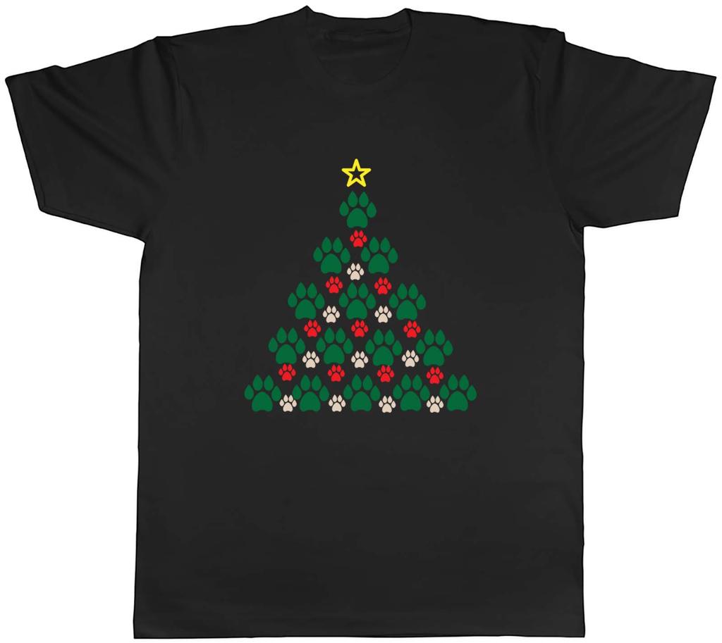 Chritmas Tree In Dog Paws Xmas Unisexs Unisex TShirt Tee Gift