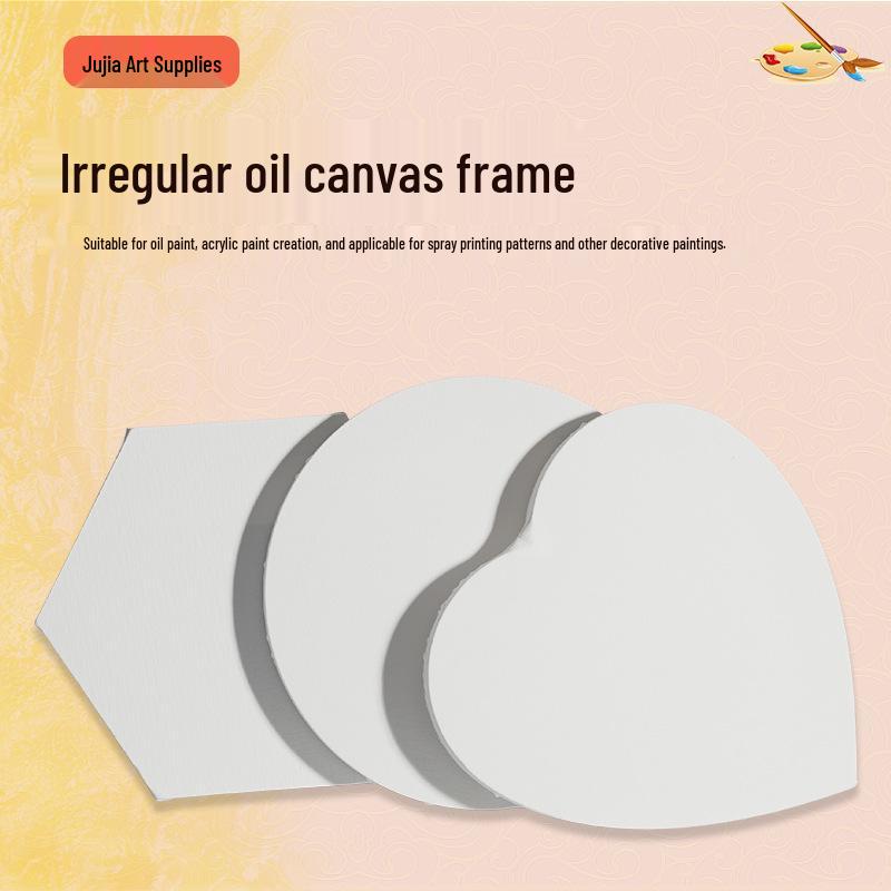 

Нерегулярні полотняні рами у формі серця, шестикутні, овальні та круглі для олійного живопису Hexagon: Side-to-side 20cm