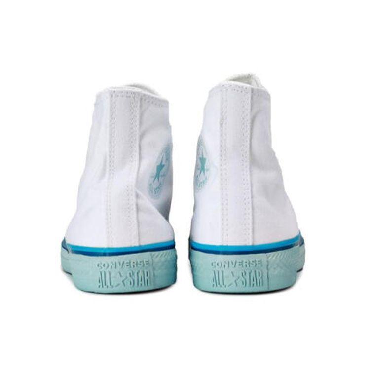 Converse Chuck Taylor All Star Color Block High Top Canvas Shoes Women Sneakers Off-White Blue 568805C