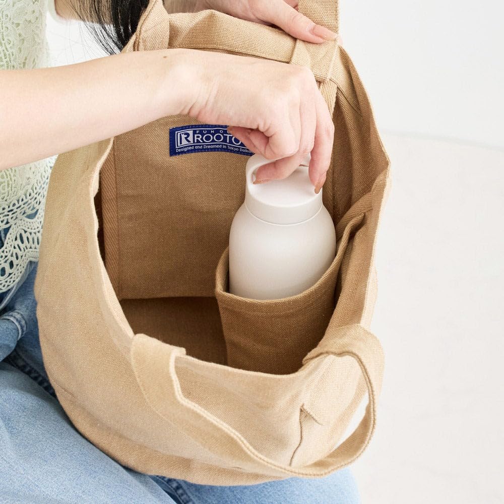 Rootote SN Deli Recycled Cotton Small Lightweight Tote Bag 2026 (04. Oatmeal)