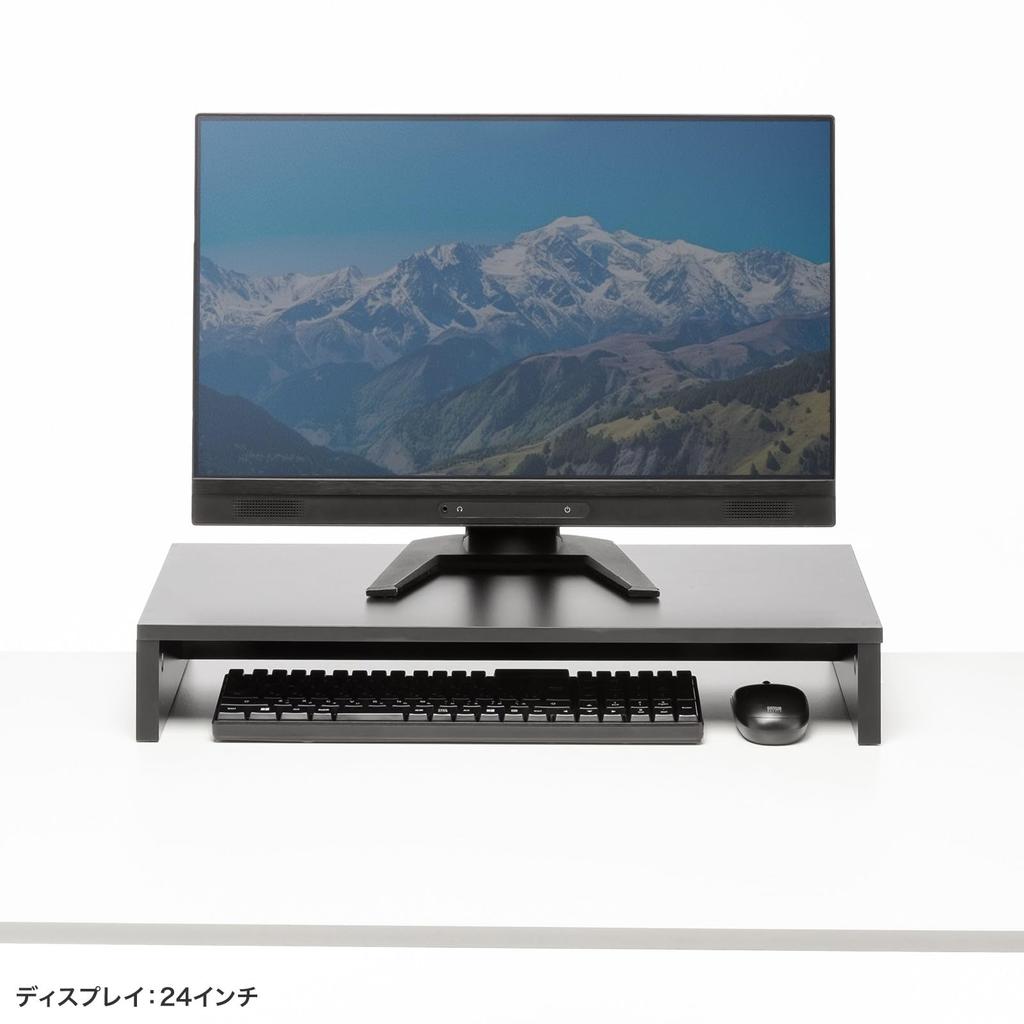 SANWA SUPPLY Desktop Monitor Stand (Black) MR-LC103BK