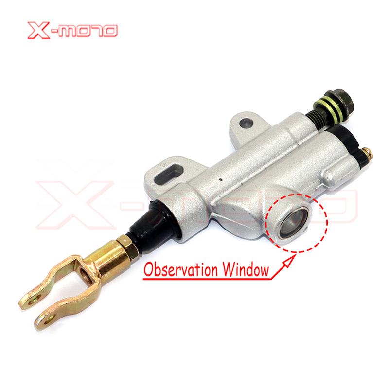 New Motorcycle Rear Hydraulic Brake Master Cylinder Pump For 50cc 70cc 110cc 125cc 150cc 250cc Thumpstar ATV Pit Pro Dirt Bike