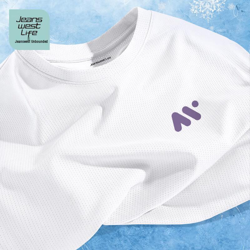 JEANSWEST LIFE Youth Ice Silk Mesh Graphic T-Shirt M