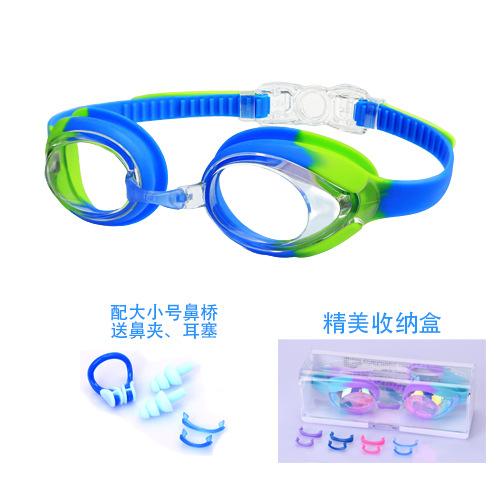 Children's Silicone Swimming Goggles PC Lens Lightweight Waterproof Anti-Fog Leakproof Design Custom Logo Anti-UV Clear Vision