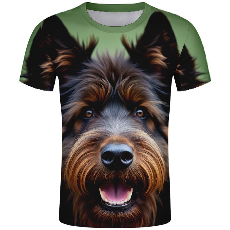 Hund T-shirt Anpassat Namn Laglogotyp Seriefigur Djur Huvudbonad Topptryck Foto Text Kläder