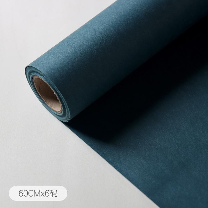 60cmx6yards/1rotolo Carta da Imballaggio Monocolore ad Alta Texture Pellicola Opaca Carta da Regalo per Bouquet di Fiori Bobina Carta da Imballaggio Fai da Te