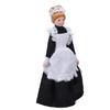 1:12 Dollhouse Maid Doll High Simulation Movable Handcrafted DIY Mini Ceramic Doll Model for