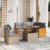 VidaXL Garden Lounge Set with Cushions 6 Pcs, Patio Sofas, Patio Furniture Set, Outdoor Furniture, Beige 3273964